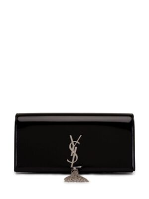 23759989_53659670_1000.jpg Saint Laurent Kate patent-leather clutch bag
