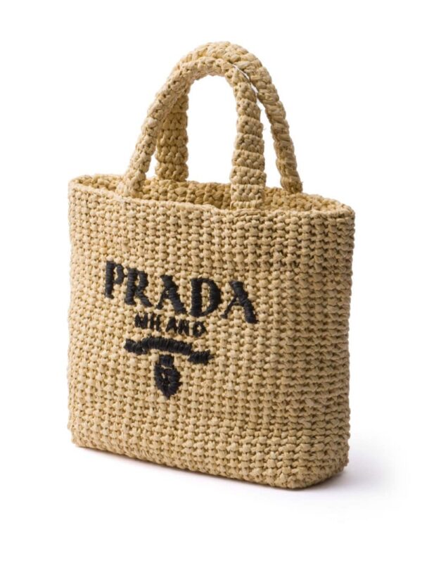 23820181_53822575_1000.jpg Prada logo-embroidered straw tote bag