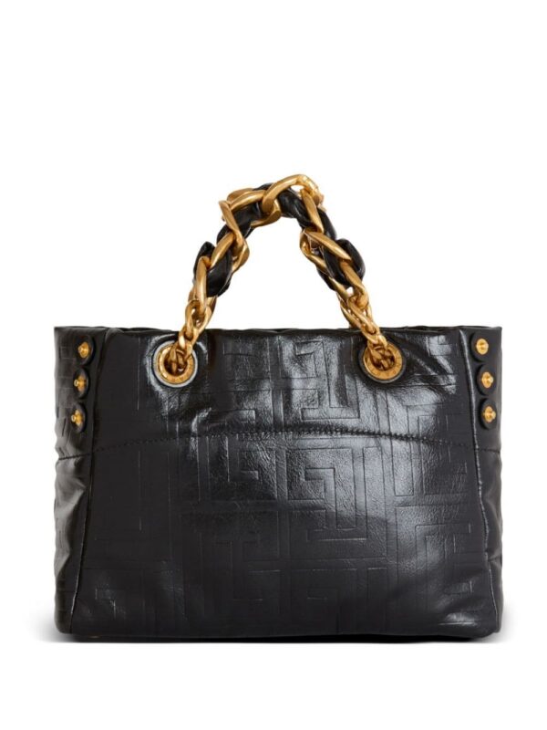 23827578_53907235_1000.jpg Balmain small 1945 Soft leather tote bag