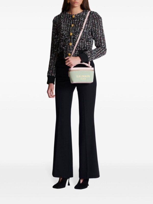 Balmain B-Army canvas tote bag