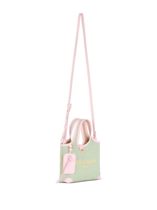 23828076_53906798_1000.jpg Balmain B-Army embroidered-logo canvas mini bag