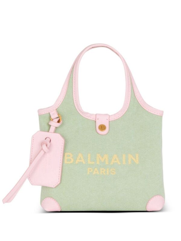 23828076_53906801_1000.jpg Balmain B-Army embroidered-logo canvas mini bag