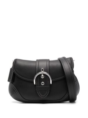 23856026_53954785_1000.jpg Coach buckle-detail leather shoulder bag