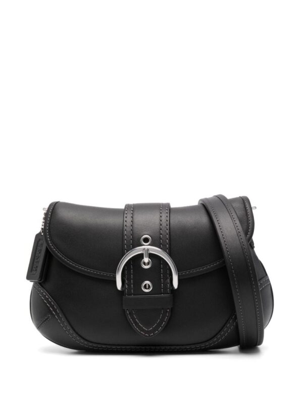 23856026_53954785_1000.jpg Coach buckle-detail leather shoulder bag