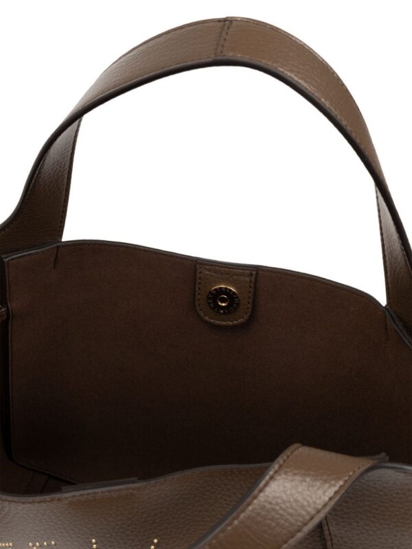 Stella McCartney logo-perforated faux-leather tote bag