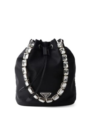 23861567_53994756_1000.jpg Prada logo-appliqué Re-Nylon bucket bag