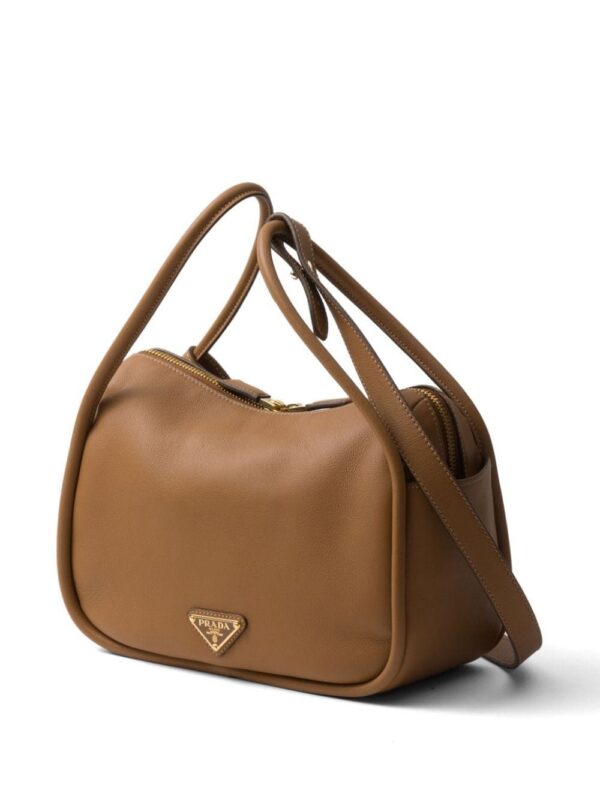 23861581_53994851_1000.jpg Prada logo-plaque leather tote bag