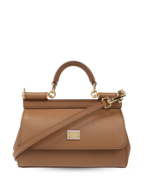 23889039_54018304_1000.jpg Dolce & Gabbana small Sicily grained leather tote bag