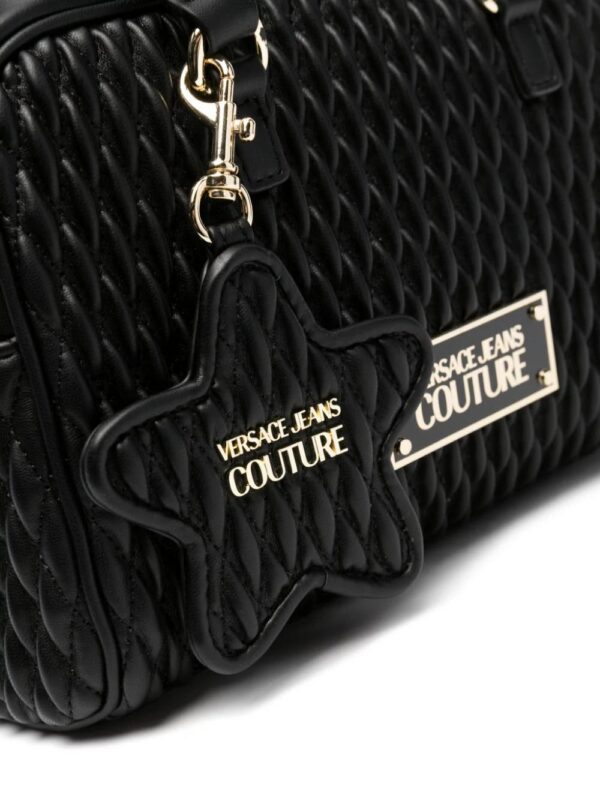 Versace Jeans Couture  logo-plaque leather shoulder bag