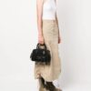 Versace Jeans Couture  logo-plaque leather shoulder bag