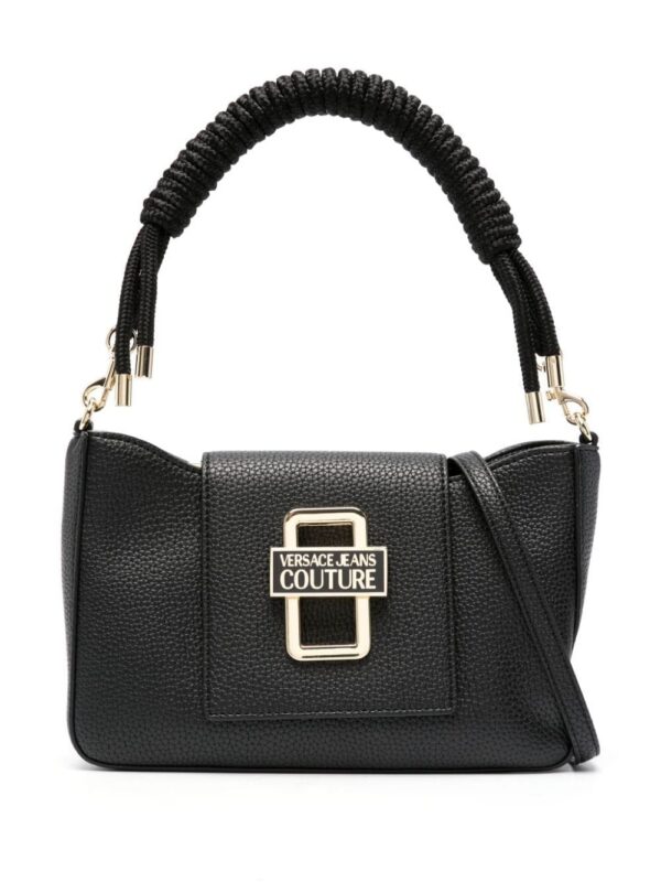 Versace Jeans Couture macramé-handle logo tote bag