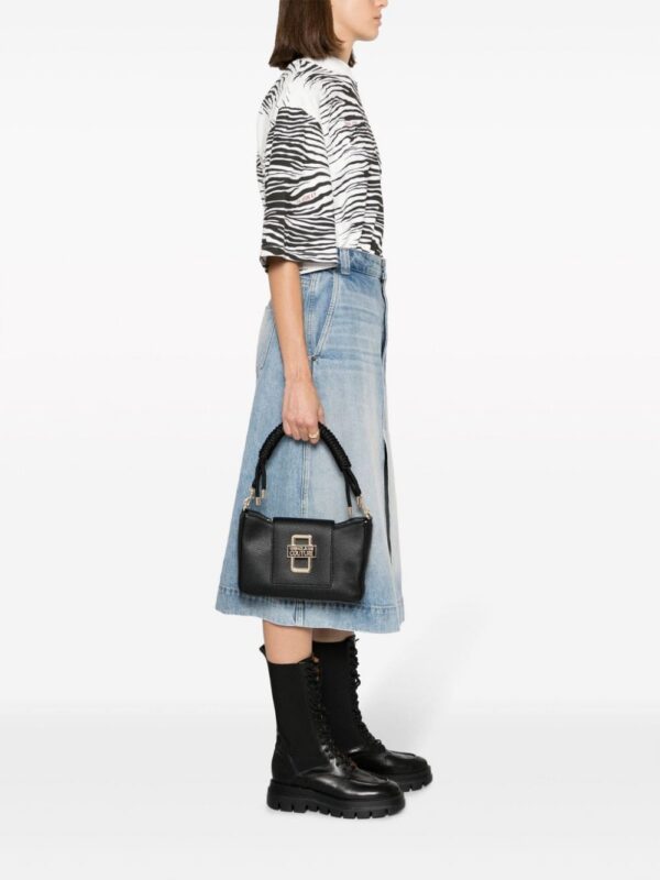 Versace Jeans Couture macramé-handle logo tote bag