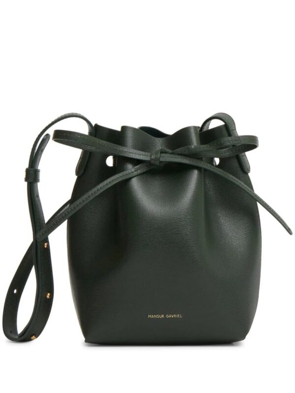 Mansur Gavriel  Mini Mini logo-print bucket bag