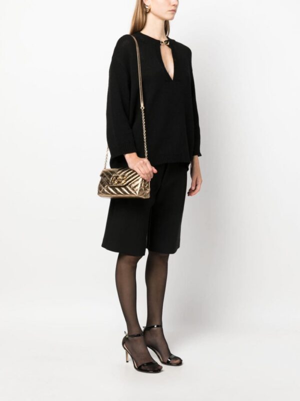 Dolce & Gabbana logo-plaque quilted leather shoulder bag