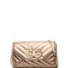 Dolce & Gabbana logo-plaque quilted leather shoulder bag