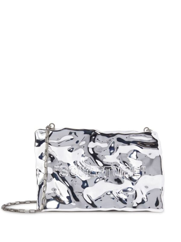 Off-White Sculpture Crushed clutch bag