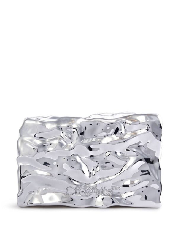 Off-White Sculpture Crushed clutch bag