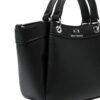 21271120_51349175_1000-1.jpg Armani Exchange logo-debossed grained-texture tote bag