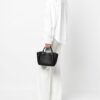 21271120_51349176_1000-1.jpg Armani Exchange logo-debossed grained-texture tote bag