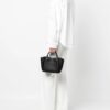 21271120_51349176_1000.jpg Armani Exchange logo-debossed grained-texture tote bag