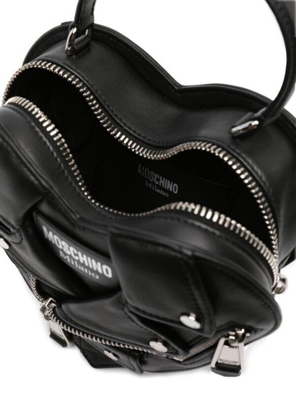 21271350_51249575_1000.jpg Moschino Biker heart-shaped tote bag