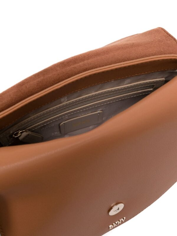 21293844_51251540_1000.jpg DKNY logo-lettering leather crossbody bag