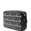 DKNY Sara logo-print leather crossbody bag
