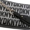DKNY Sara logo-print leather crossbody bag