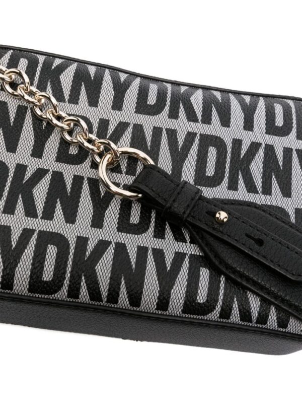 DKNY Sara logo-print leather crossbody bag