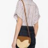Saint Laurent Le Coeur raffia crossbody bag