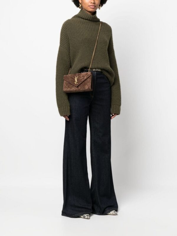 Saint Laurent Envelope quilted shoulder bag