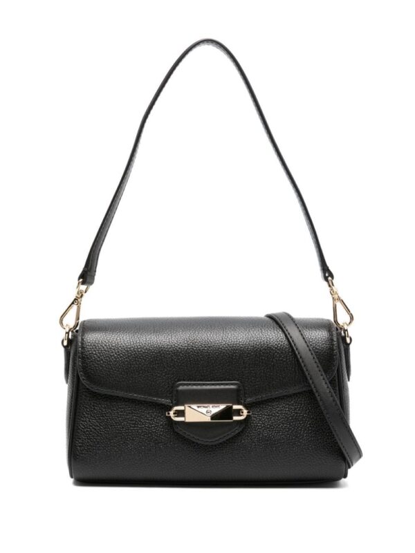 21370296_51675401_1000.jpg Michael Michael Kors Fleur logo-engraved leather shoulder bag