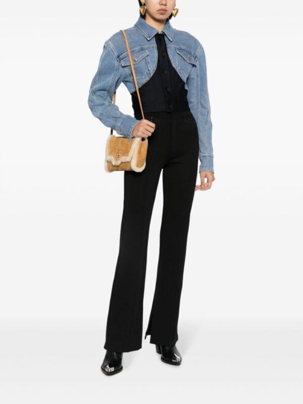 Versace La Medusa suede shoulder bag