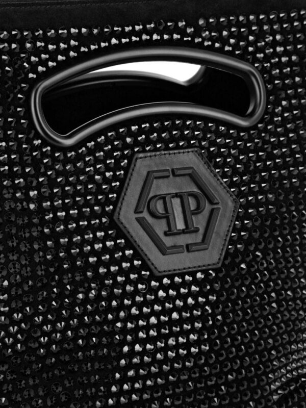 21462730_53297820_1000.jpg Philipp Plein medium crystal-embellished suede tote bag