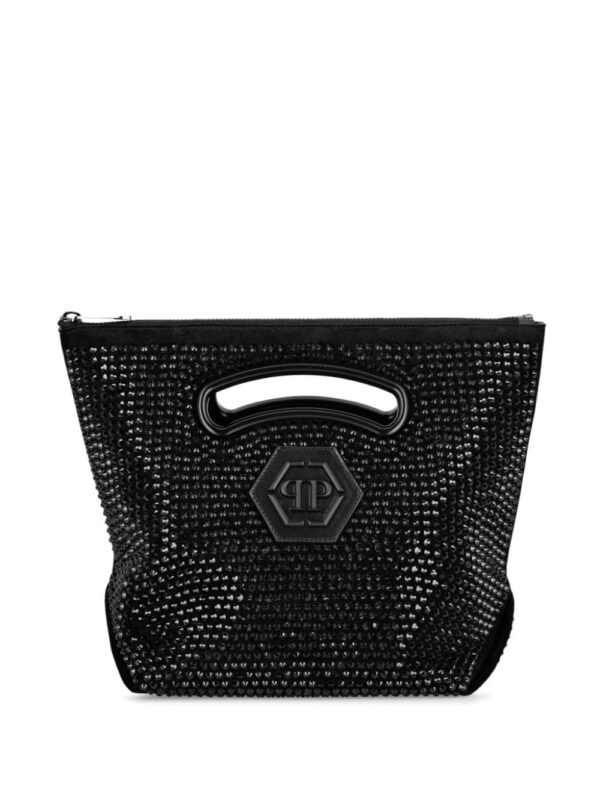 21462730_53297823_1000.jpg Philipp Plein medium crystal-embellished suede tote bag