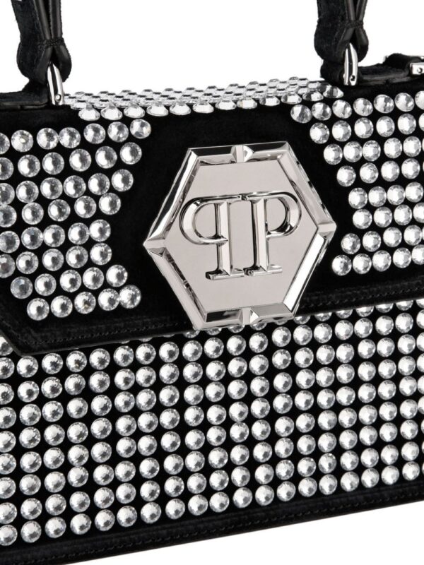 21462737_52650180_1000.jpg Philipp Plein crystal-embellished suede tote bag