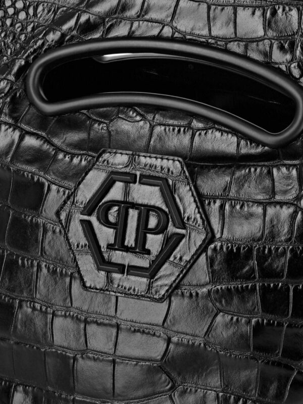 21463388_52033539_1000.jpg Philipp Plein logo-plaque crocodile-embossed tote bag