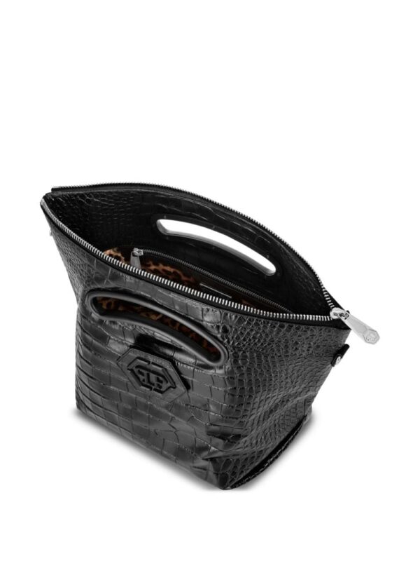 21463388_52033556_1000.jpg Philipp Plein logo-plaque crocodile-embossed tote bag