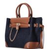 21466230_51353856_1000.jpg Michael Michael Kors padlock-detail denim tote bag