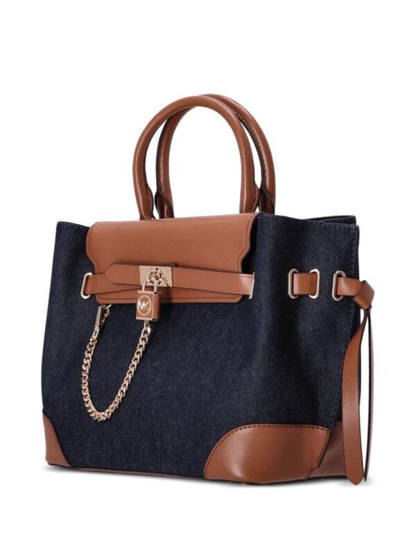 21466230_51353856_1000.jpg Michael Michael Kors padlock-detail denim tote bag
