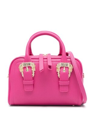 21477907_51462145_1000.jpg Versace Jeans Couture logo-engraved decorative-buckle tote bag