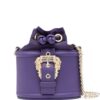 21478643_51460301_1000.jpg Versace Jeans Couture logo-engraved decorative-buckle bucket bag