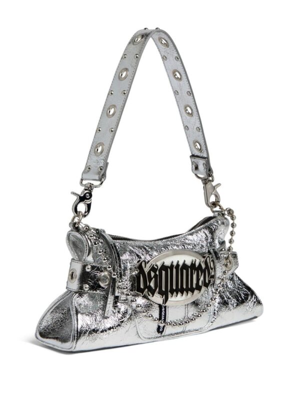 21498180_52025552_1000.jpg DSQUARED2 logo-plaque metallic shoulder bag