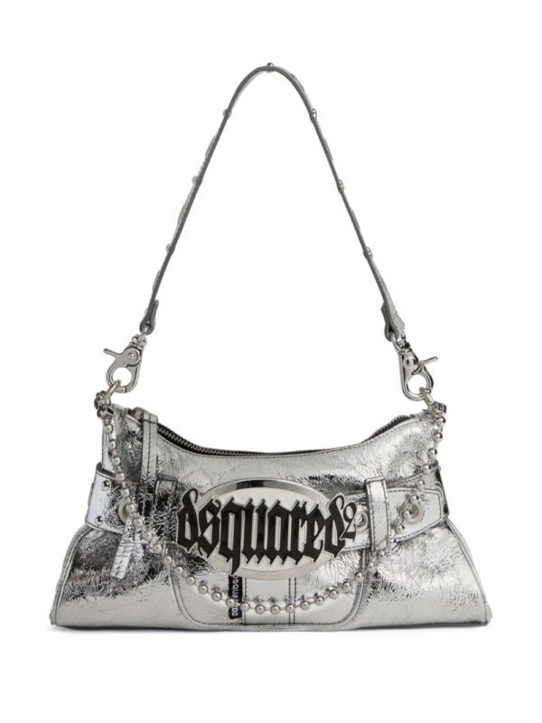 21498180_52030215_1000.jpg DSQUARED2 logo-plaque metallic shoulder bag