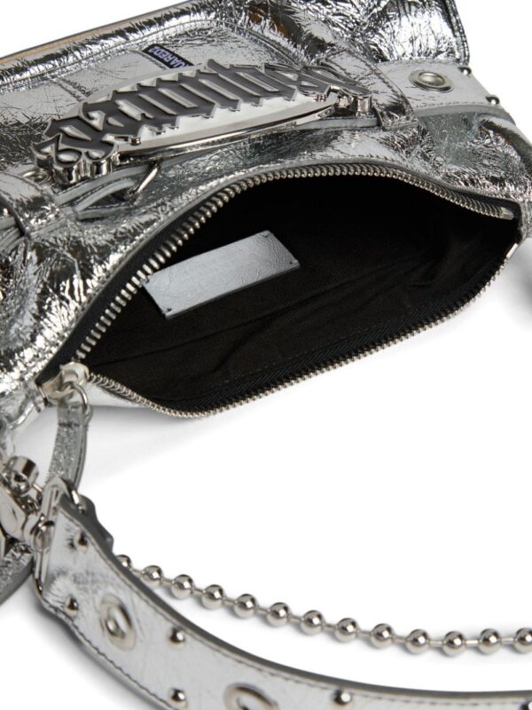 21498180_52030520_1000.jpg DSQUARED2 logo-plaque metallic shoulder bag
