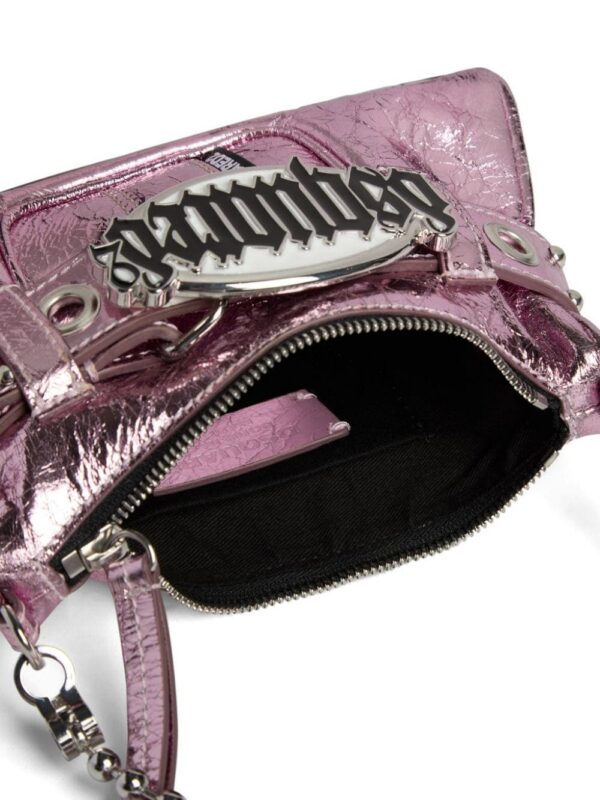 21500035_52131271_1000.jpg DSQUARED2 Gothic logo-plaque clutch bag