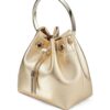21501182_51547683_1000.jpg Jimmy Choo Bon Bon metallic-finish bucket bag