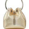 21501182_51547684_1000.jpg Jimmy Choo Bon Bon metallic-finish bucket bag
