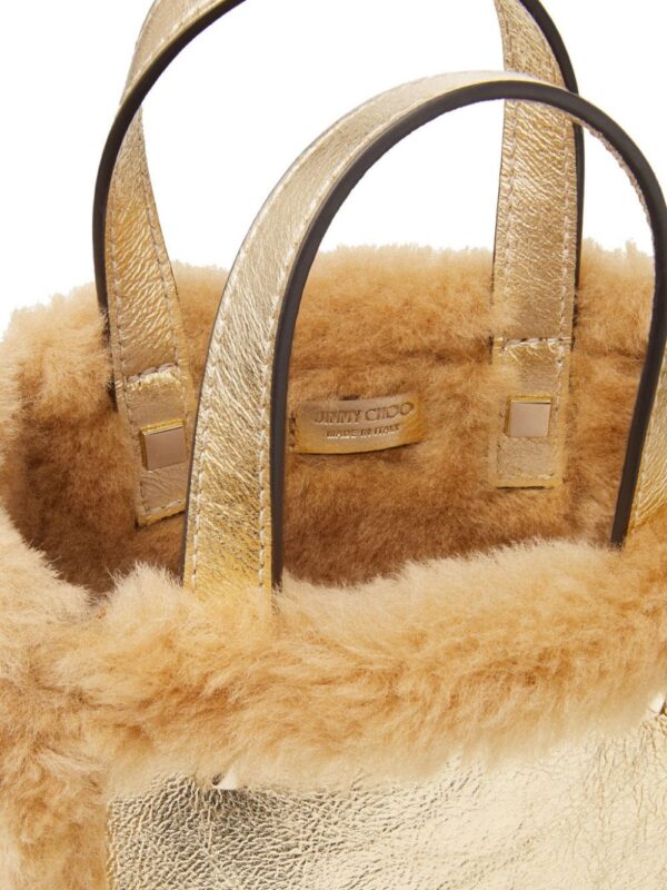 21503082_51441319_1000.jpg Jimmy Choo Mini N/S shearling tote bag