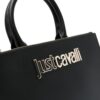 21509707_51562105_1000.jpg Just Cavalli logo-lettering faux-leather tote bag